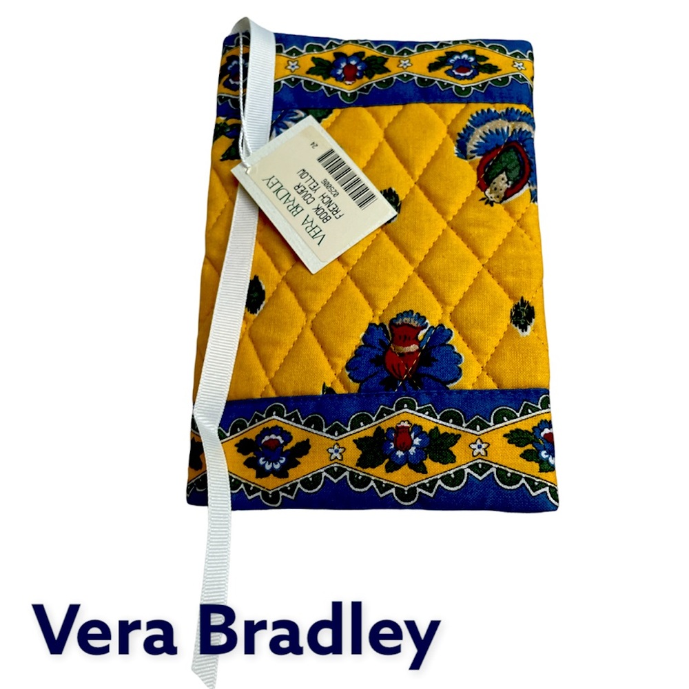 Vera Bradley Retired Rare French Yellow Book Cover NWT
